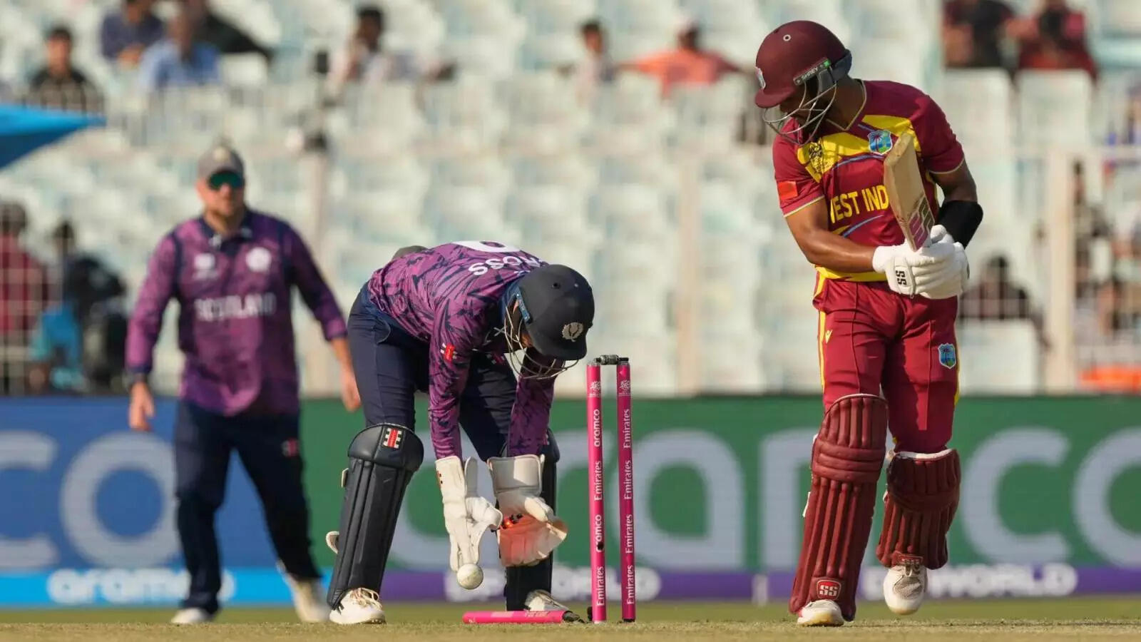 WI vs SCO Live Score: Target- 182, Berrington was out after playing an explosive innings, score 120-4