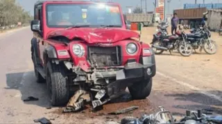 UP News: Thar wreaks havoc in Mahoba, bike riding youth dies due to horrific collision; three seriously injured