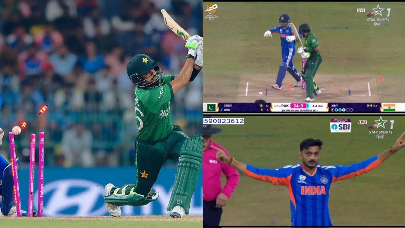Akshar Patel clean bowled Babar Azam with a children’s ball, such silence spread in the Pakistani camp.