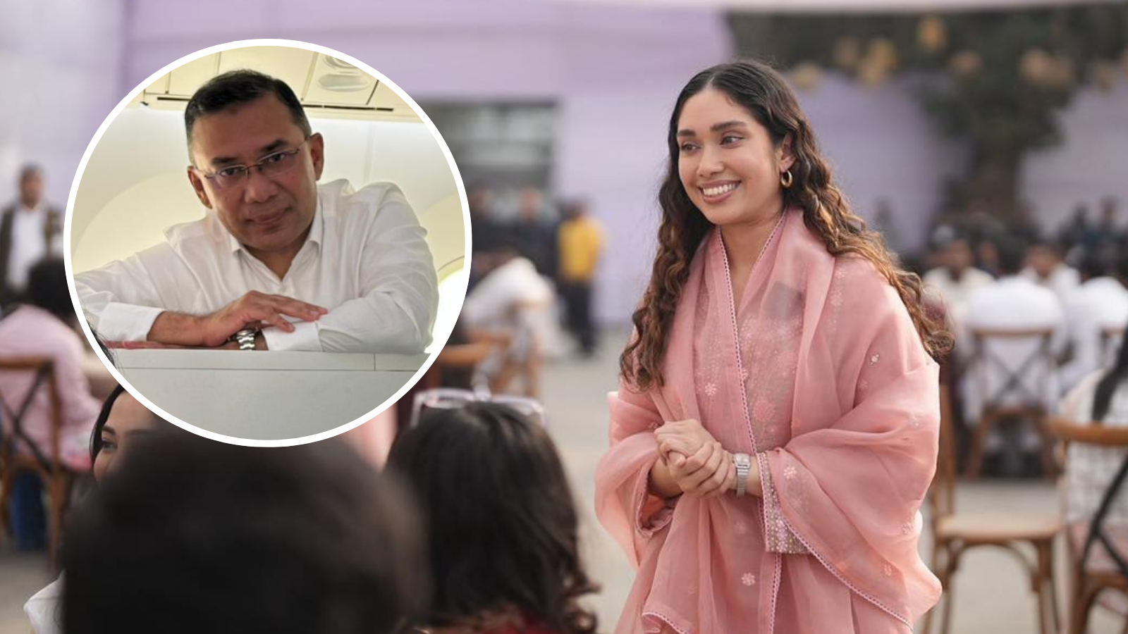 In discussion, daughter of Tariq, who is going to become the PM of Bangladesh, returned to the country from London, now shows simplicity by wearing a suit and becoming cultured.