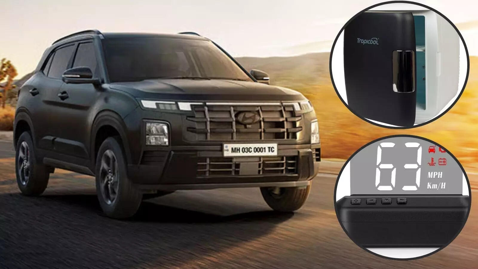 Buy these 4 unique gadgets for your car, everything from fridge to HUD is included, the journey will be fun