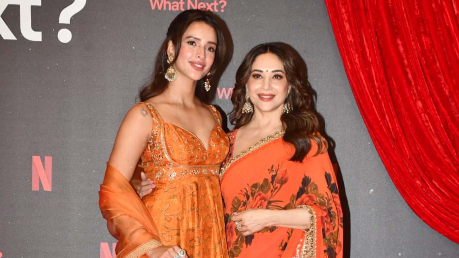 Madhuri Dixit defeated Trupti wearing a saree worth Rs 86,500, her style in Anarkali faded, Dhak Dhak girl stole the show