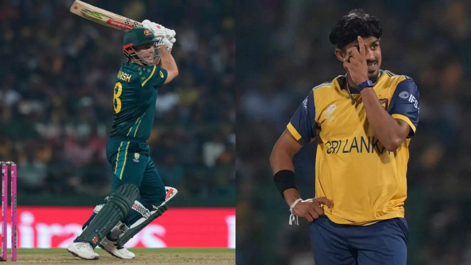 T20 World Cup 2026: Mitchell Marsh hit 5 fours in 5 balls, Mahish Tikshana made the most shameful record of his career.