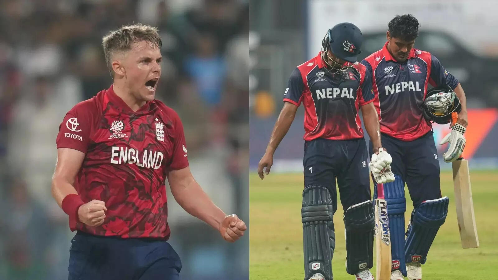 Only 10 runs were needed in the last over, England were holding their breath, then Sam Curran snatched the victory from the jaws of Nepal.