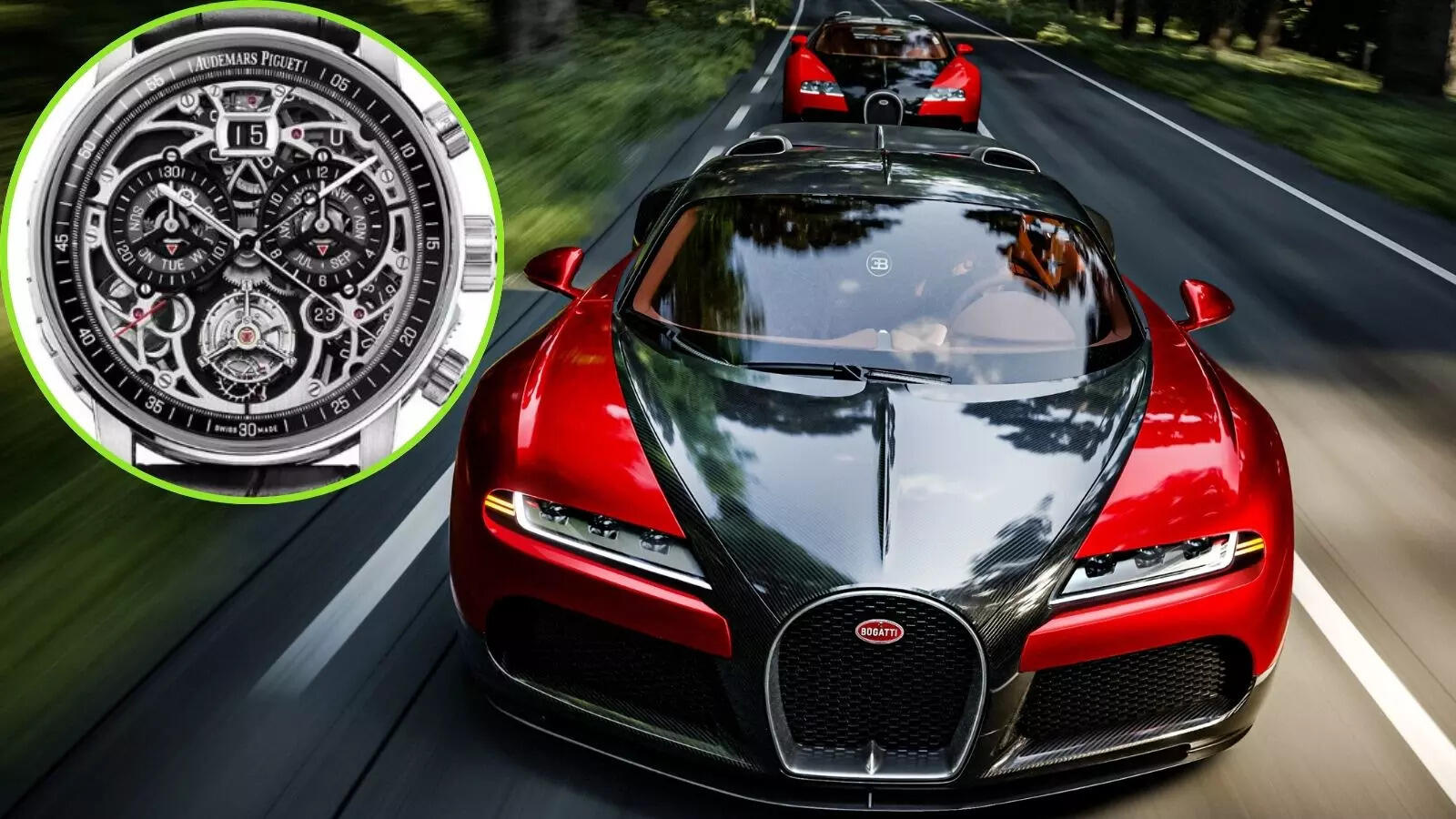 Precious watch installed in the dashboard, everything from paint to engine is super special, meet this unique car