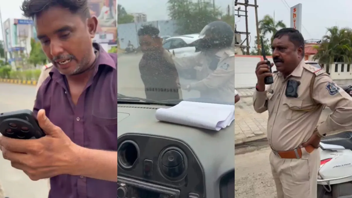 Vadodara: Head-to-head clash between traffic police and motorist near Sama Canal, PSI lashed out at public