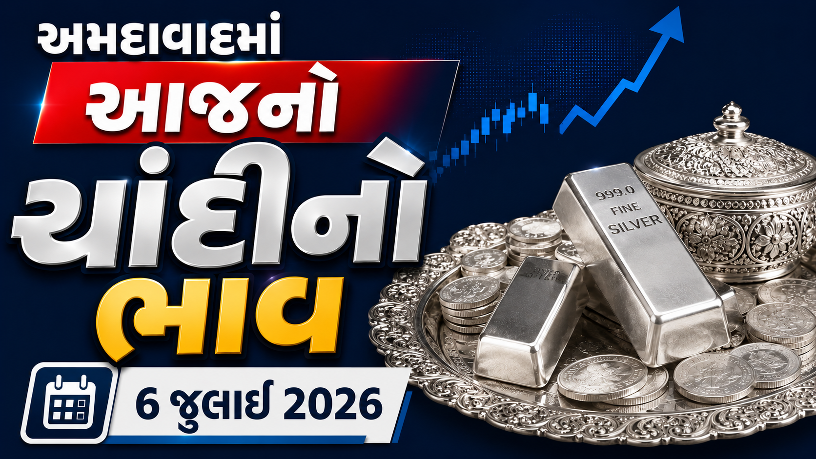 Silver Rate Today Ahmedabad: Silver price has fallen in Ahmedabad: Good news for silver buyers, know today’s latest price of 1 kg
