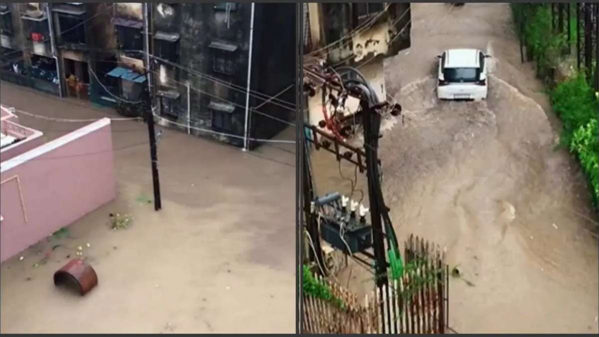 Valsad Rains: Rain burst in Valsad early morning, six inches of rain in 2 hours creating waterlogging conditions