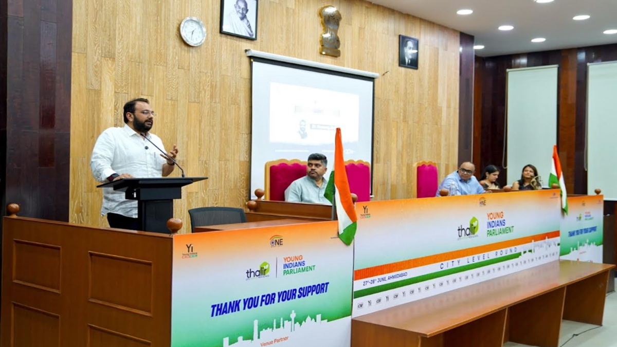 Young Indians Parliament 2026 held in Ahmedabad, top 15 students selected