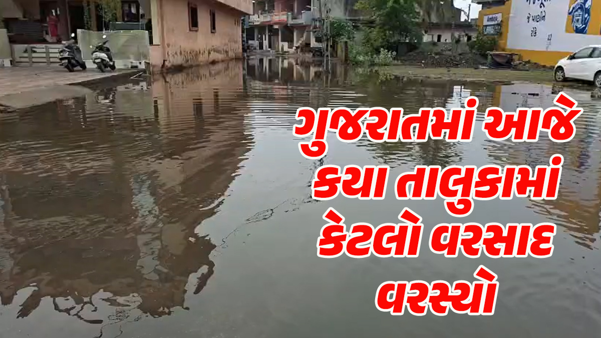Gujarat Rain: Where did it rain in Gujarat today? Rain in 44 talukas by 10 am, 3 inches in Sutrapada the most