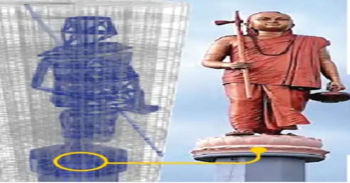 Corruption: ओंकारेश्वर में आदिगुरु की प्रतिमा के पिलर में झुकाव, CBI जांच की मांग